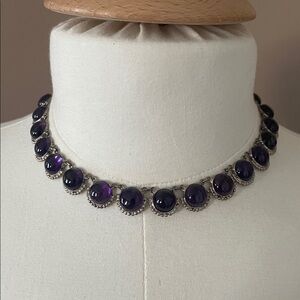 Elegant amethyst  Sterling  925  Necklace